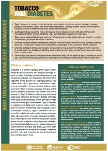 Tobacco and diabetes knowledge summary cover